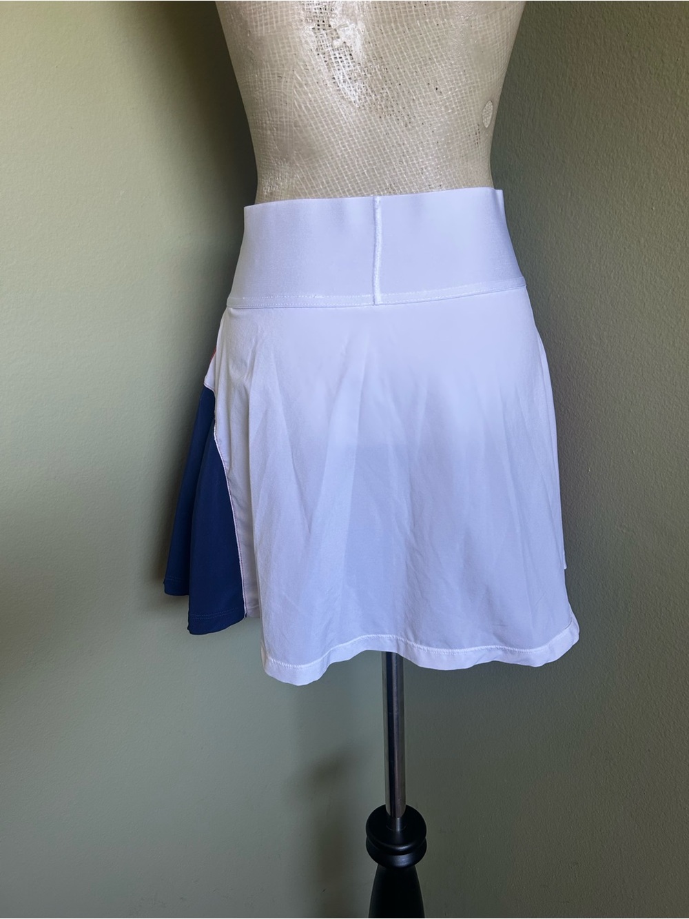 Nike Women's Colorblock Skater Skirt - Red, White & Navy - Picture 5 of 10
